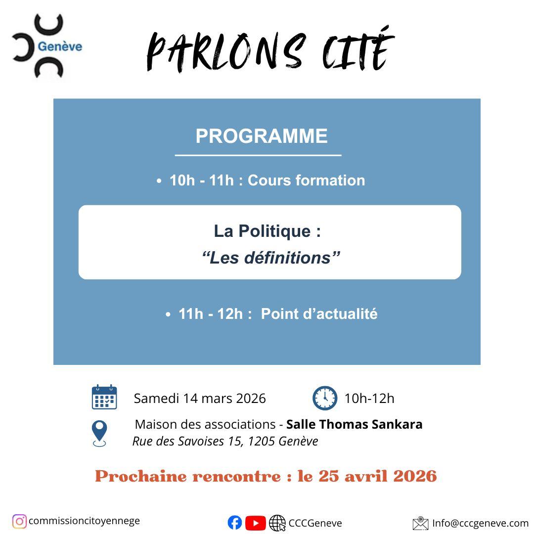 Parlons cité le 14 mars 2026
