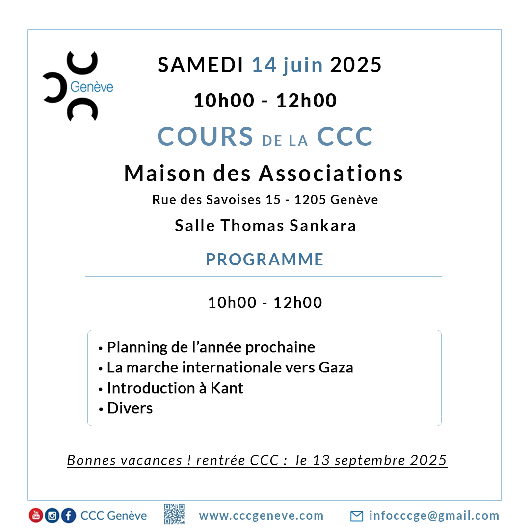 Cours CCC du 14 juin 2025